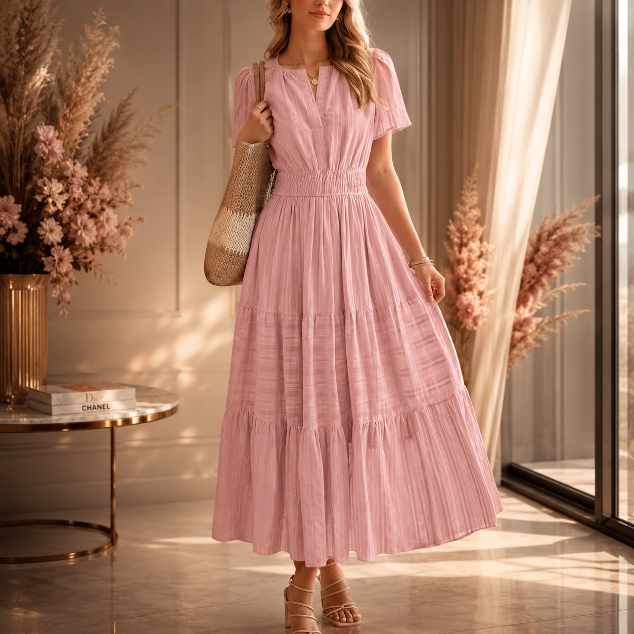 Flowy Tiered Maxi Sundress